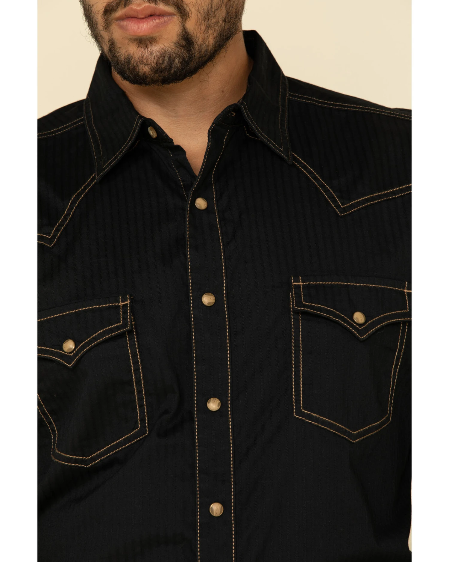 Wrangler Retro Premium Men's Solid Long Sleeve Western Shirt - Image 3