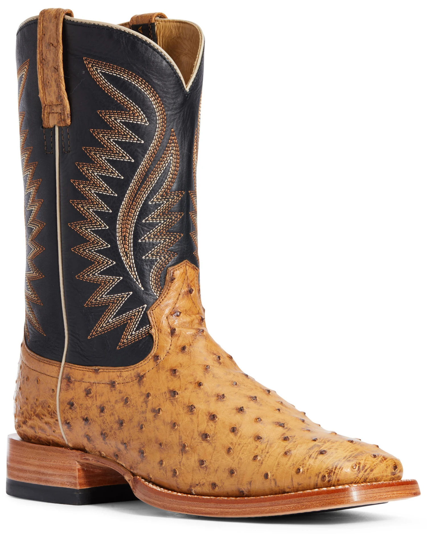 Ariat Men's Gallup Ostrich Western Boots - Broad Square Toe - Image 3