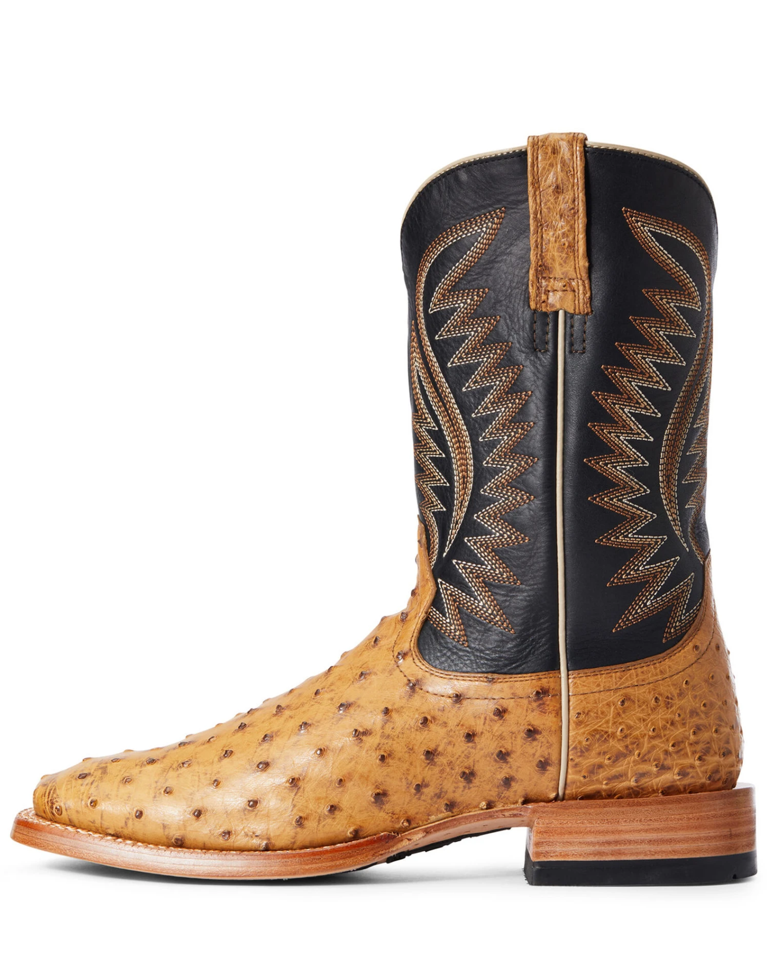 Ariat Men's Gallup Ostrich Western Boots - Broad Square Toe - Image 4