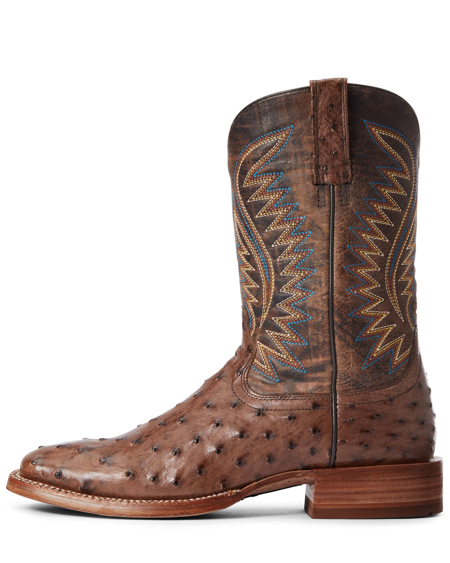 Ariat Men's Gallup Mocha Western Boots - Broad Square Toe - Image 5