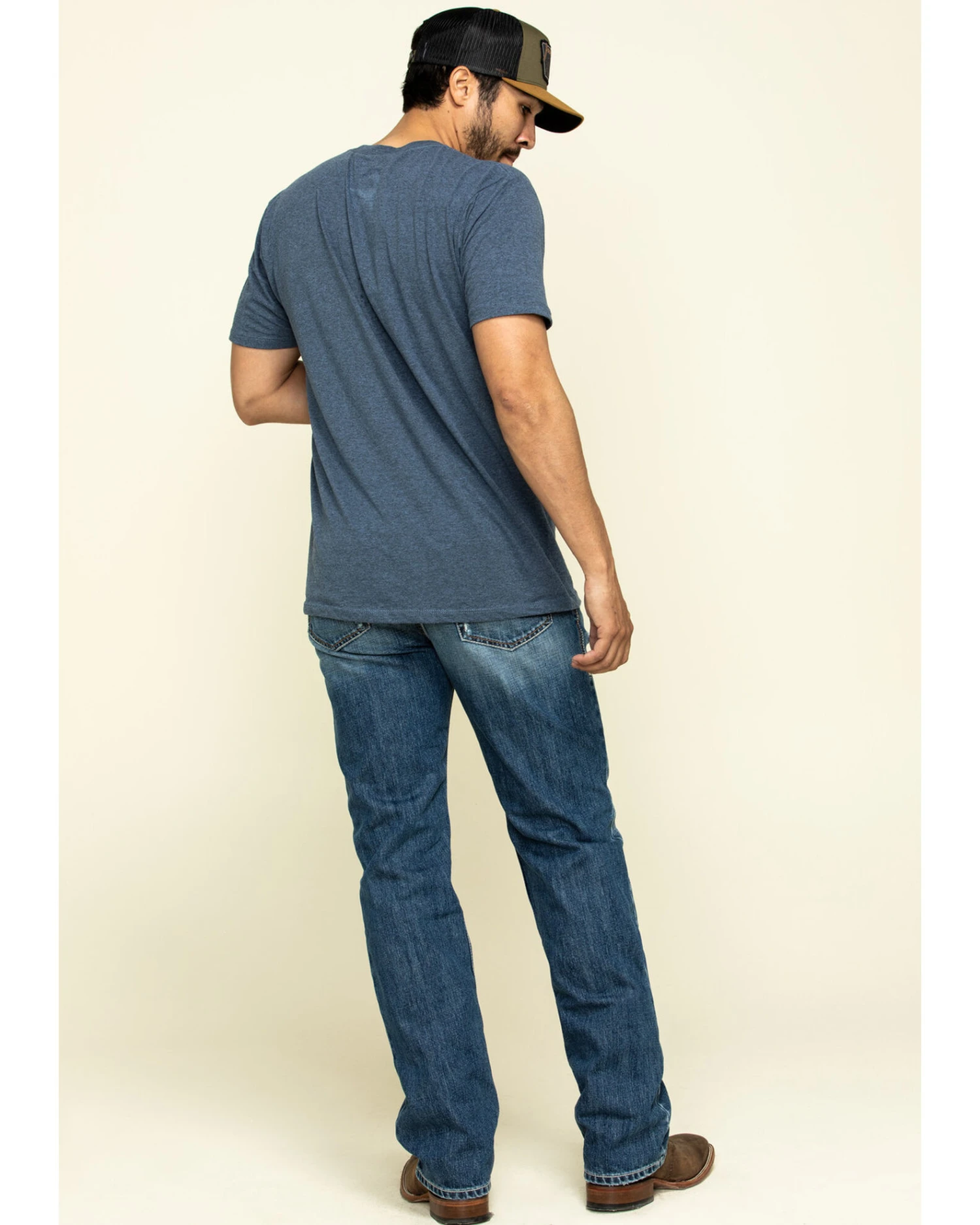 Ariat Men's Riverbend Val Stackable Rigid Relaxed Bootcut Jeans - Image 2