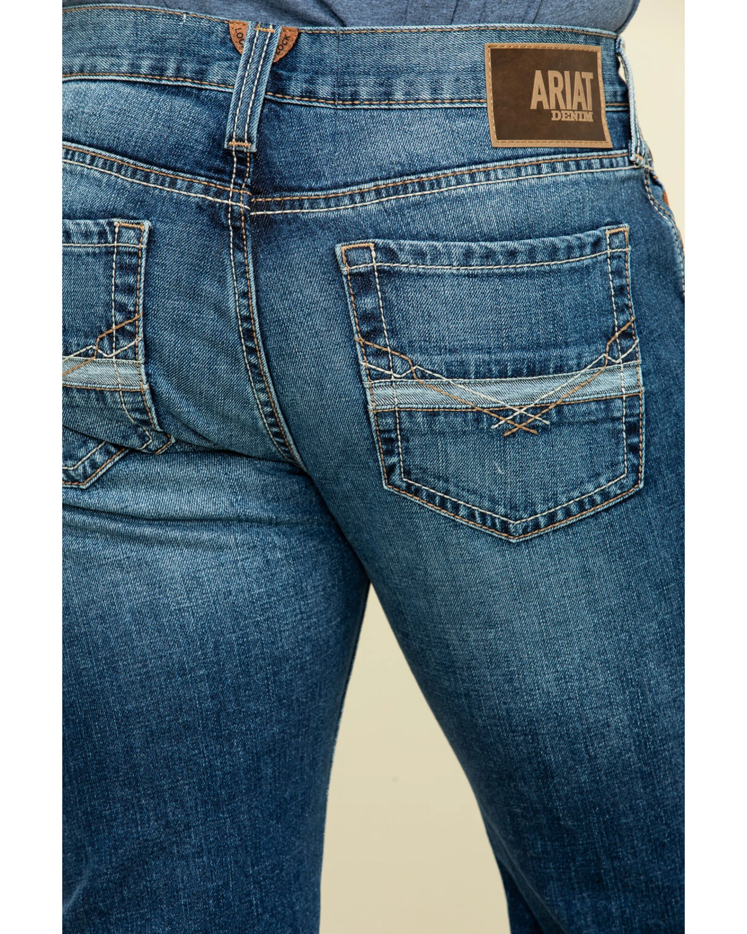 Ariat Men's M7 Rocker Summit Dark Stretch Stackable Slim Straight Jeans - Image 5