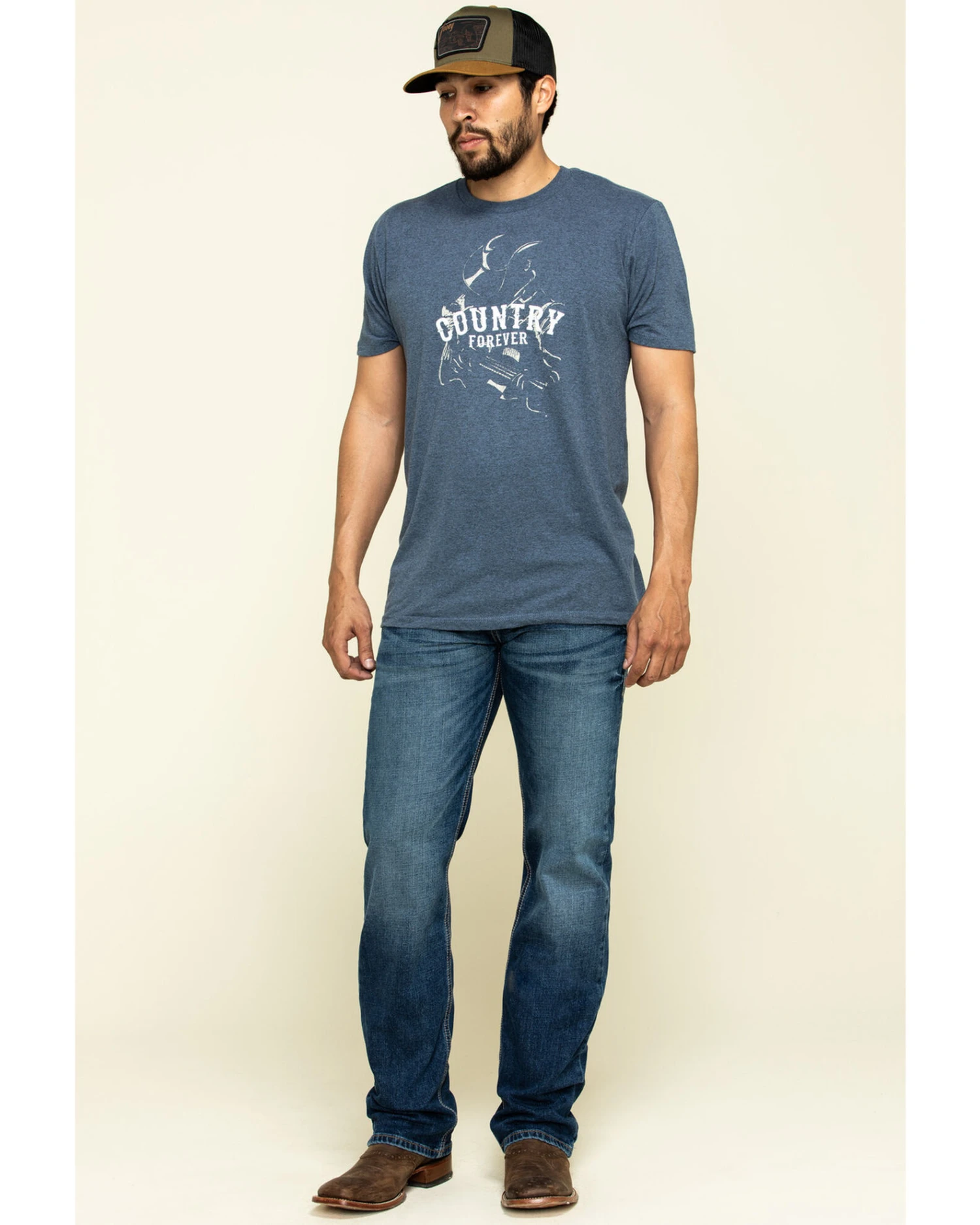 Ariat Men's M7 Rocker Summit Dark Stretch Stackable Slim Straight Jeans