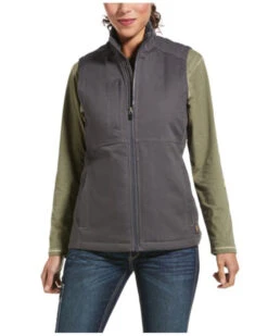 Ariat Women's Rebar Gray Duracanvas Insulated Vest