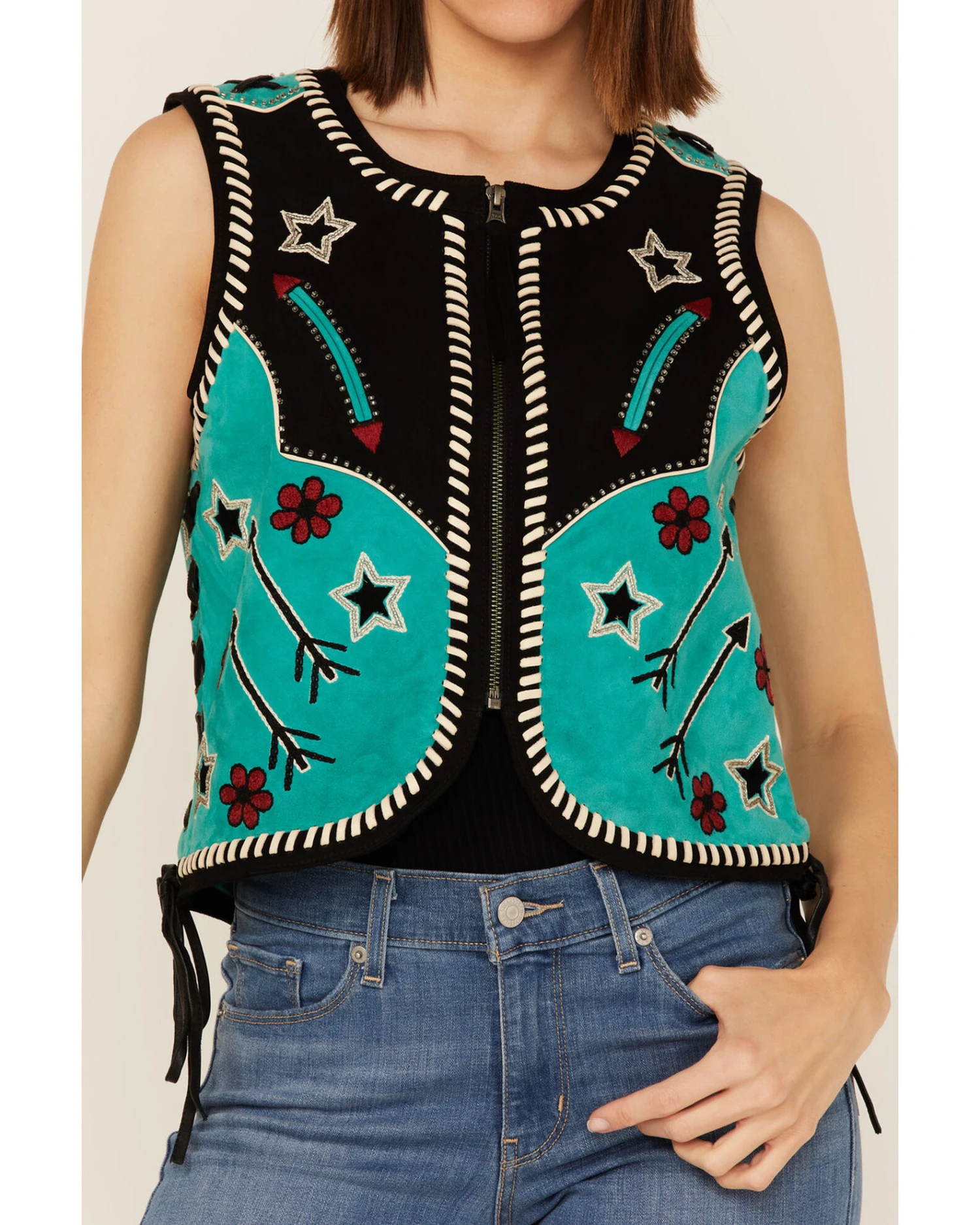 Double D Ranch Women's Roping The Wind Vest - Image 3