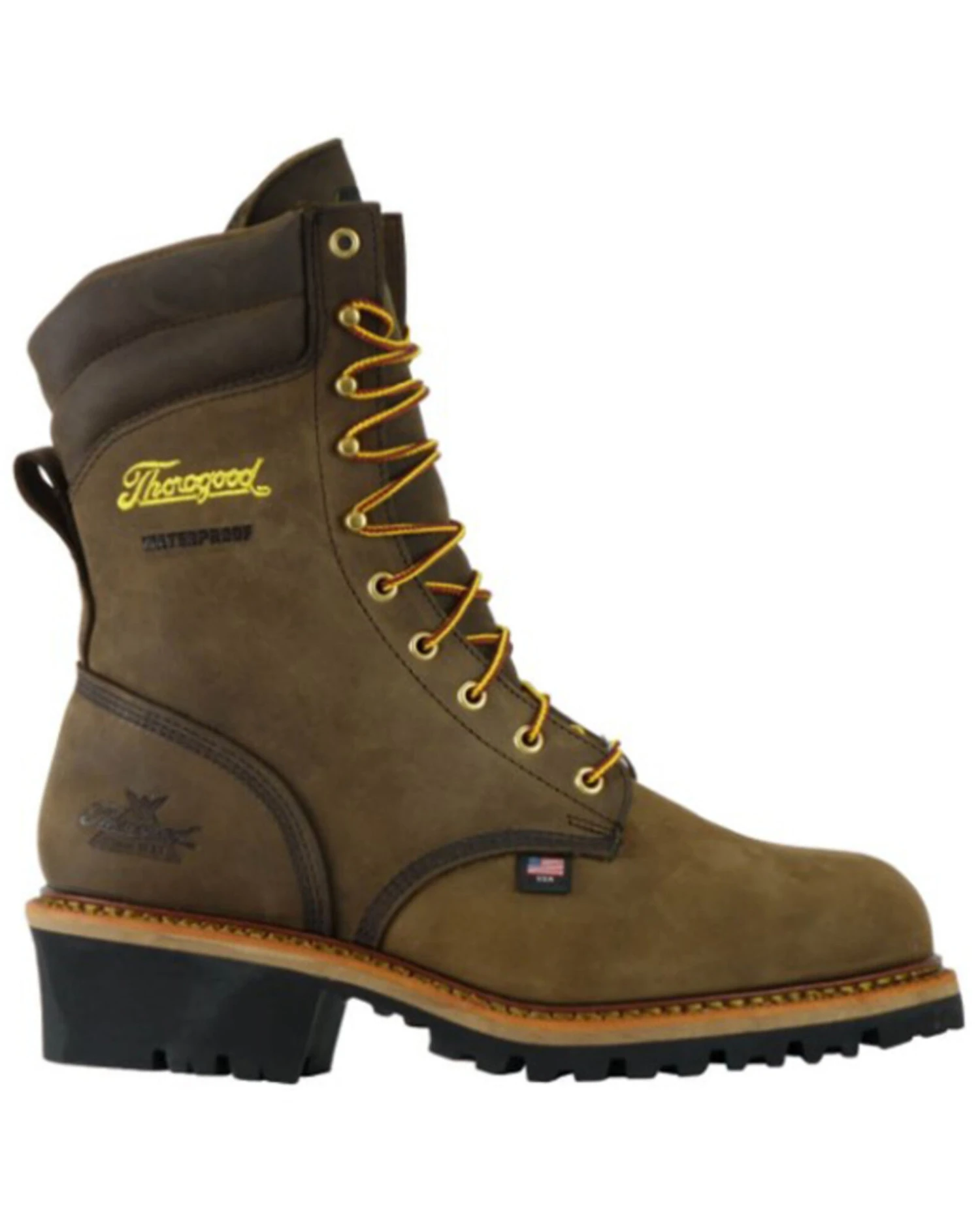 Thorogood Men's Studhorse 9" Lace-Up Waterproof Logger Work Boots - Composite Toe - Image 2