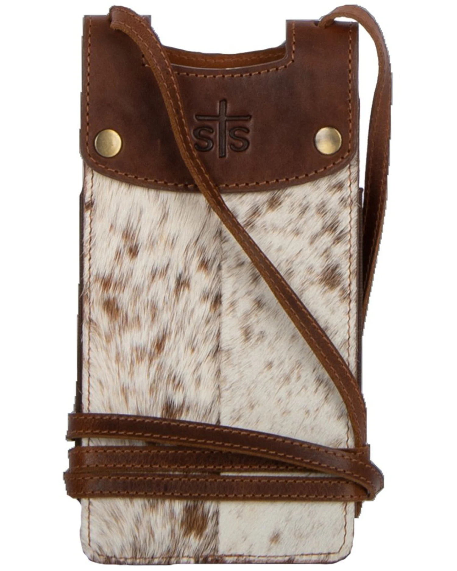 STS Ranchwear Women's Hair On Cowhide Cell Phone Crossbody - Image 3