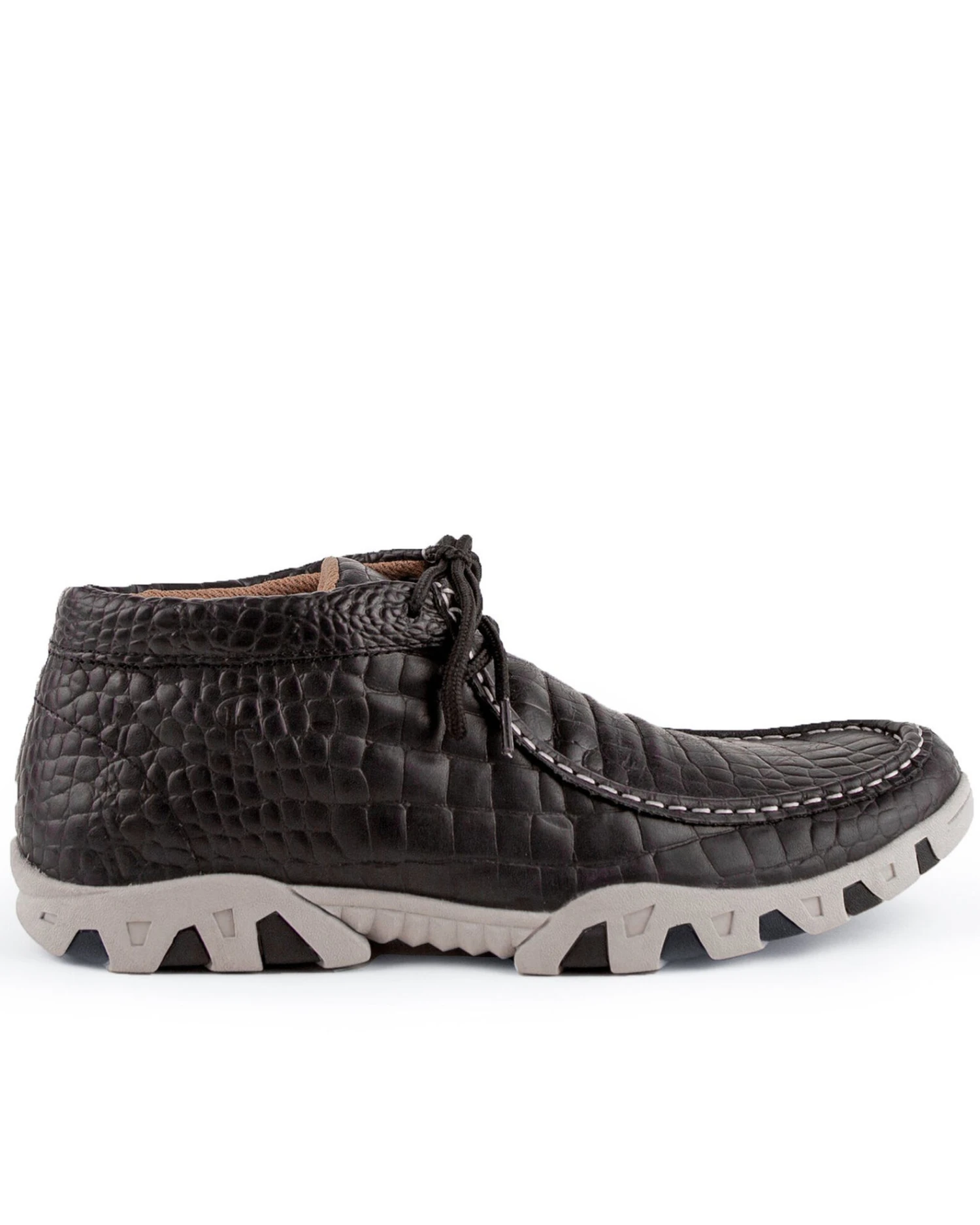 Ferrini Men's Croc Print Rogue Driving Shoes - Moc Toe - Image 5