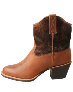 Twisted X Women's Hair-On Western Booties - Round Toe