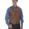 Scully Men's Vintage Leather Western Vest