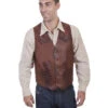 Scully Men's Classic Western Leather Vest