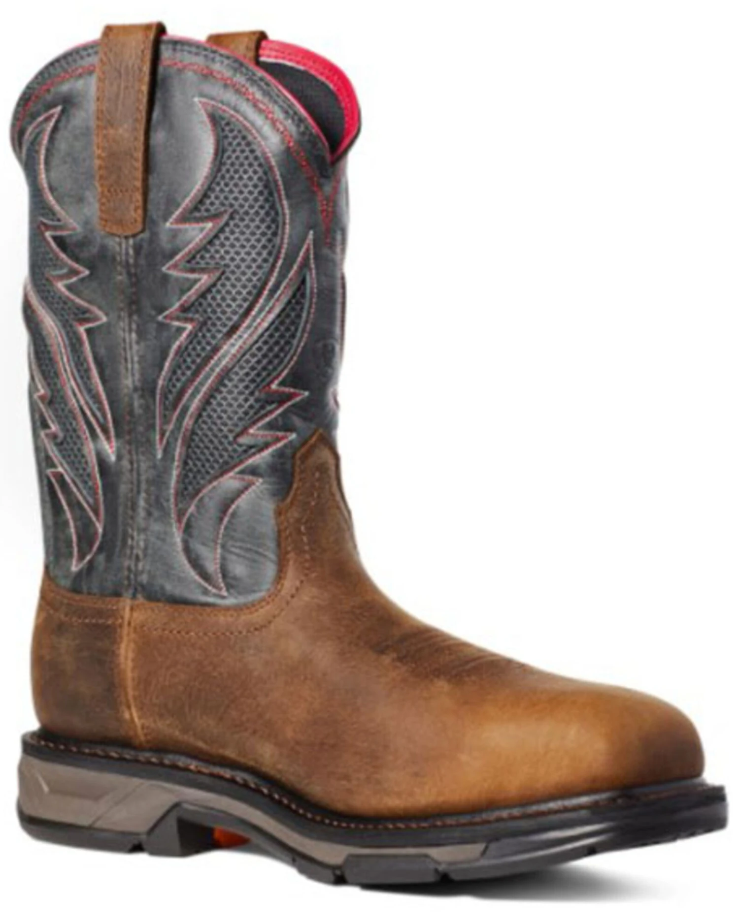 Ariat Men's Workhog Waterproof Western Work Boots - Broad Square Toe - Image 3