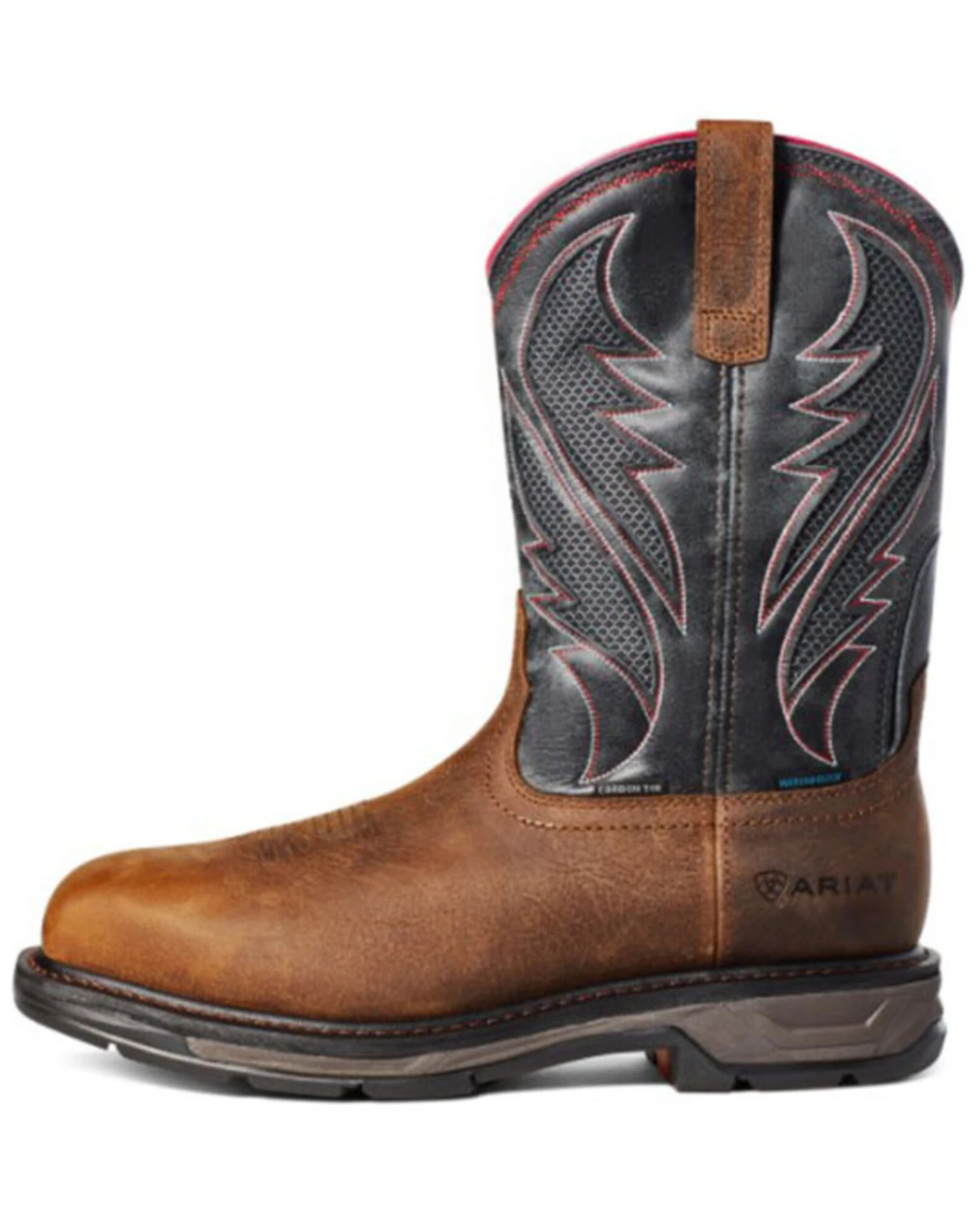 Ariat Men's Workhog Waterproof Western Work Boots - Broad Square Toe - Image 4