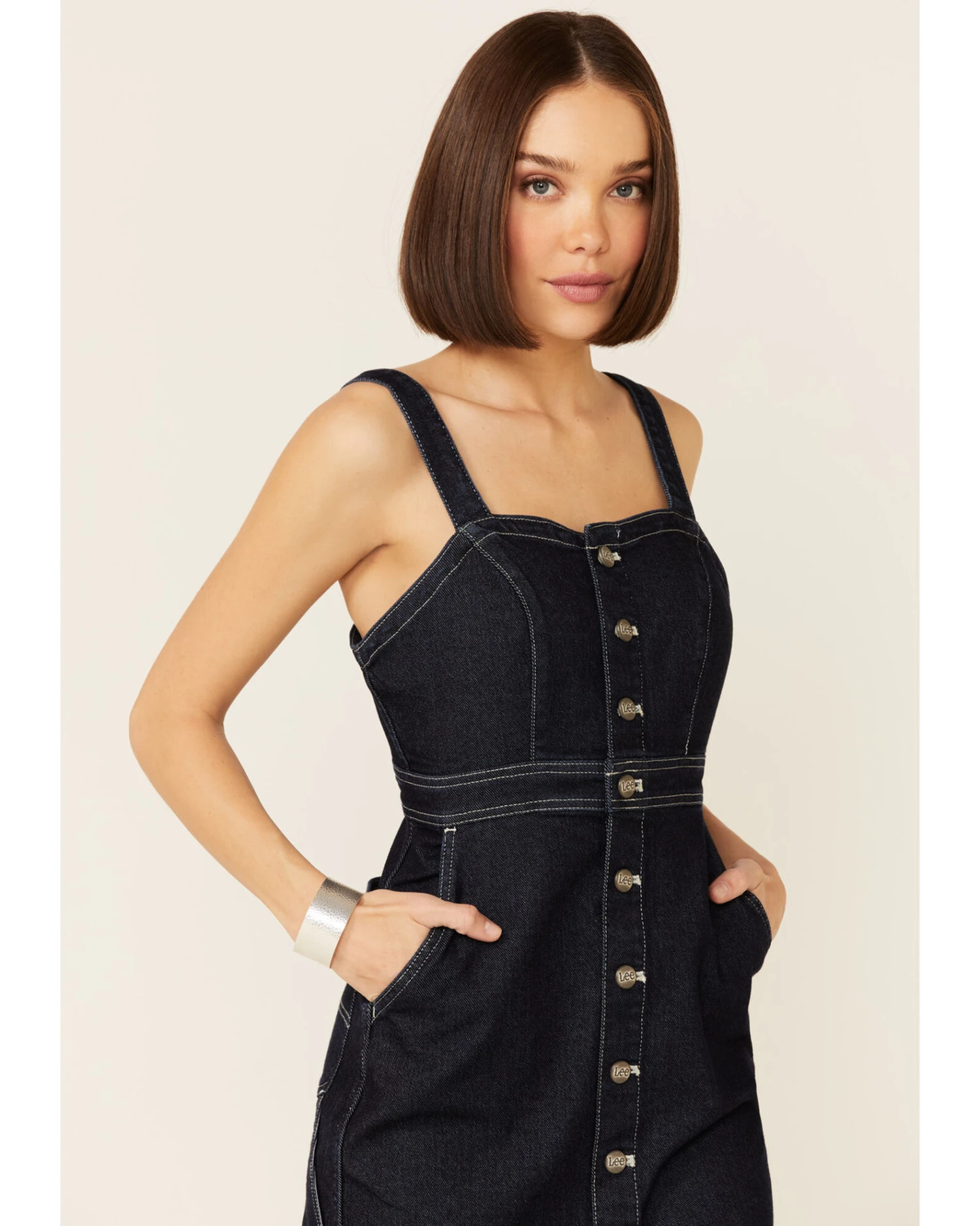 Lee Women's Vintage Modern Dungaree Dress - Image 4