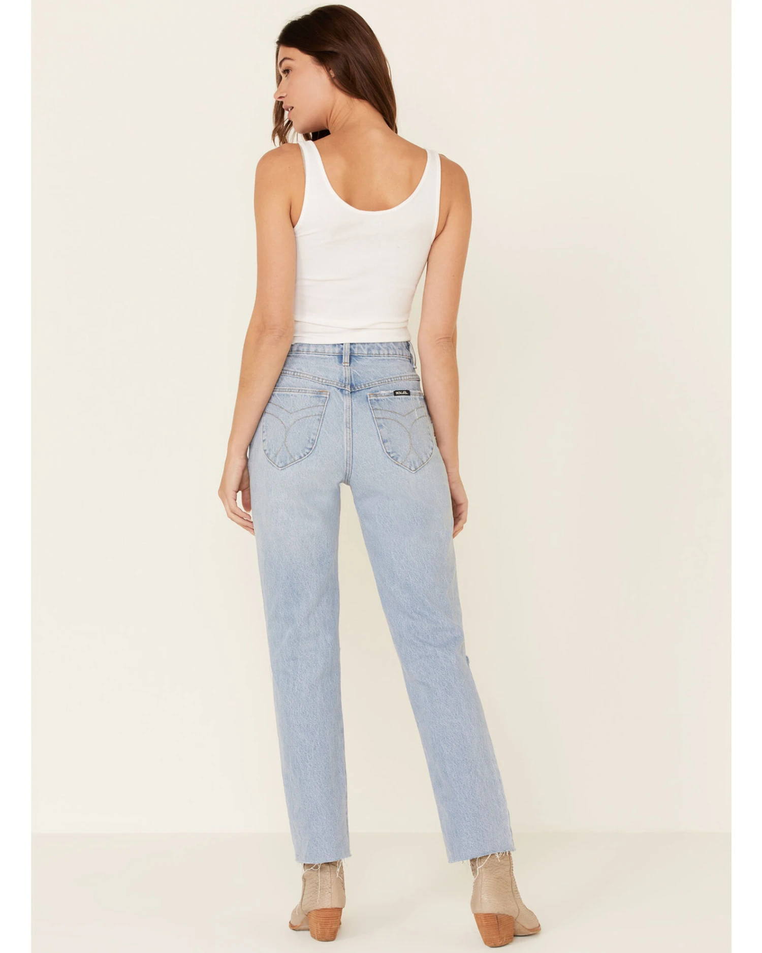 Rolla's Women's High Rise Original Straight Leg Jeans - Image 5