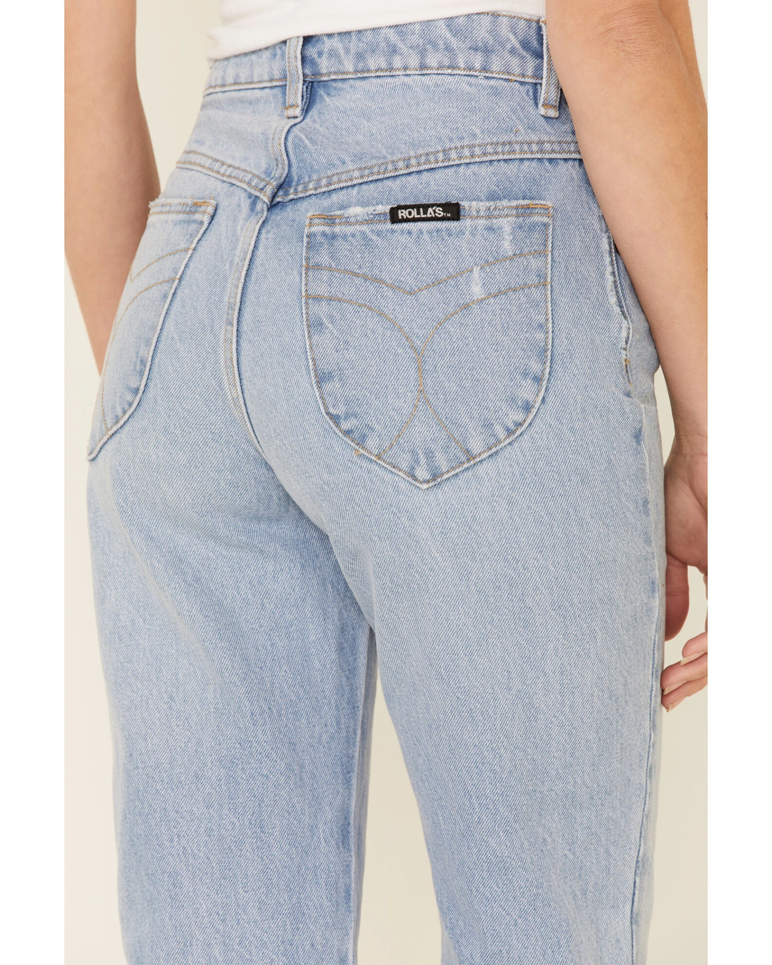 Rolla's Women's High Rise Original Straight Leg Jeans - Image 4
