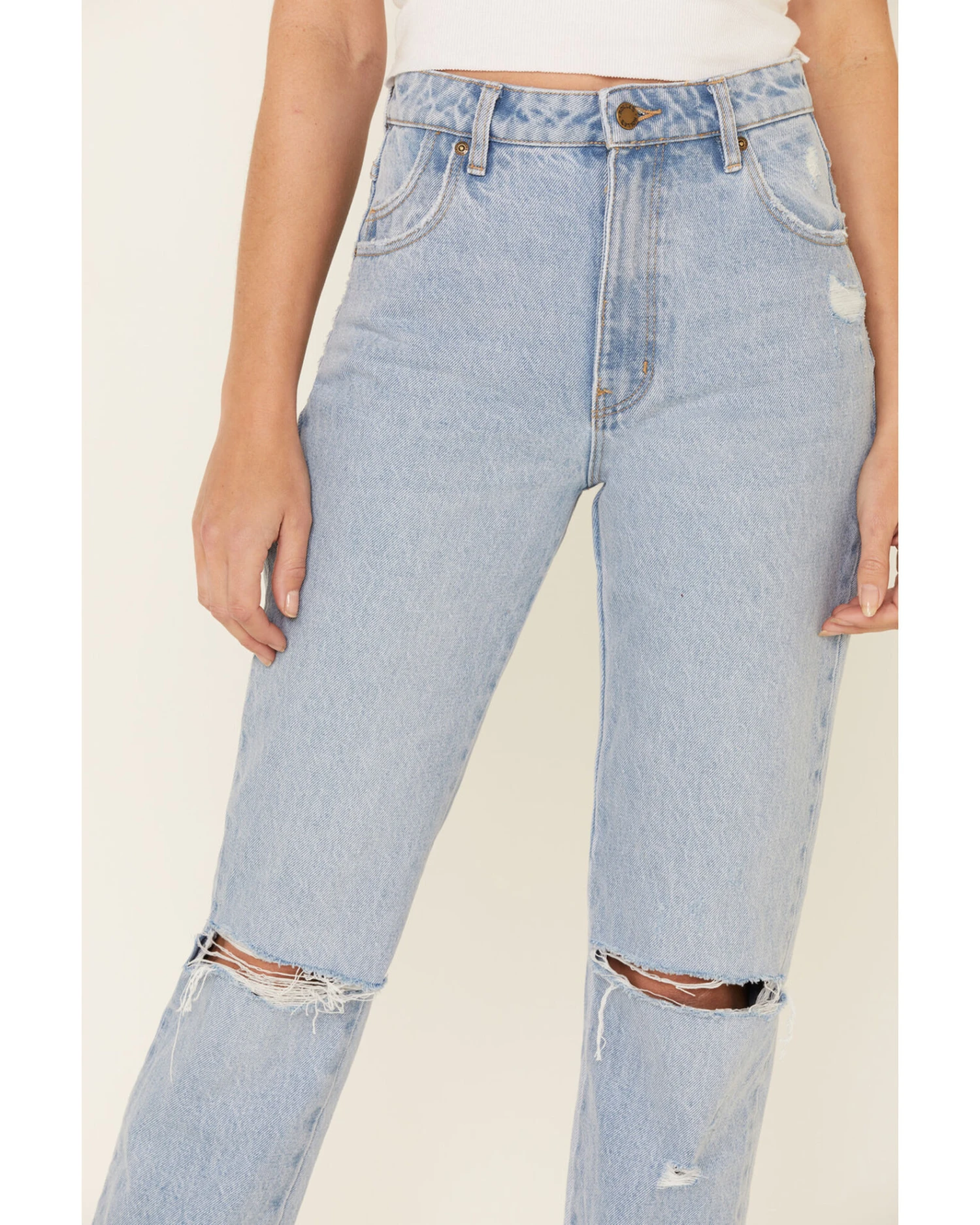 Rolla's Women's High Rise Original Straight Leg Jeans - Image 2