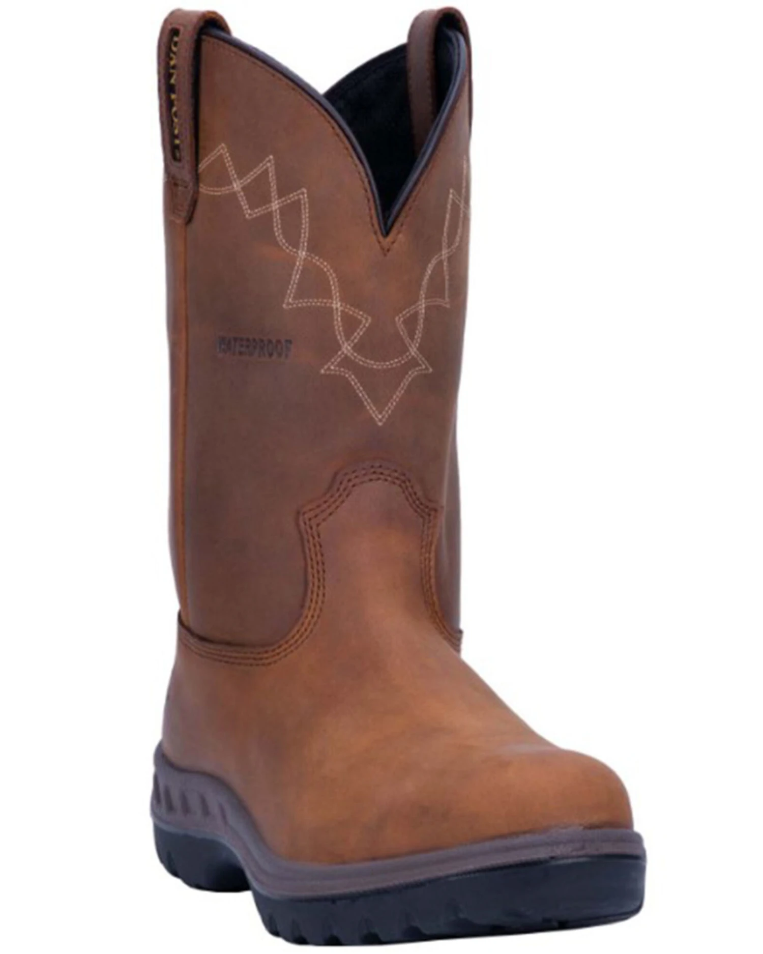 Dan Post Men's Cummins Waterproof Western Work Boots - Soft Toe - Image 2