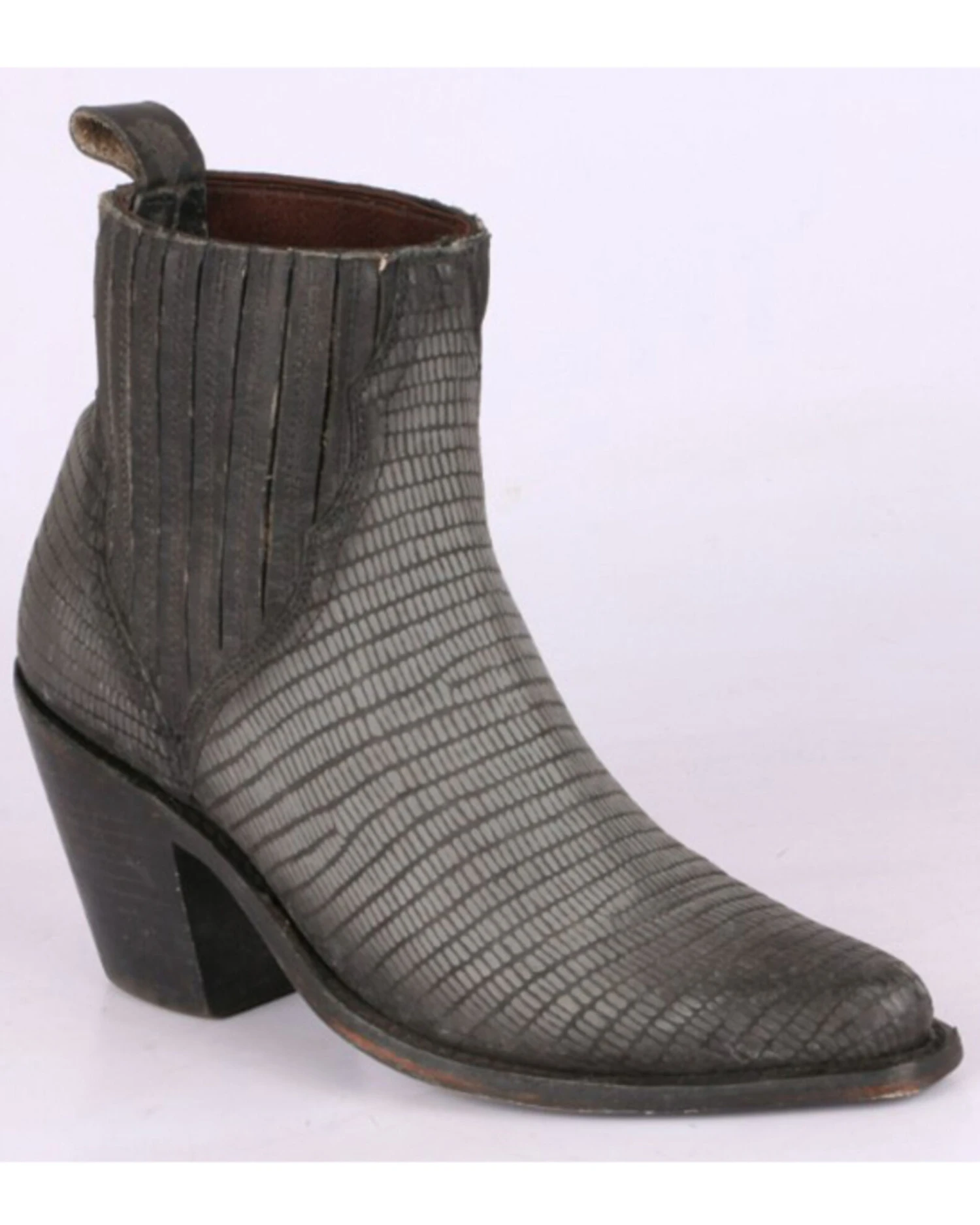 Liberty Black Women's Lizard Nubuck Vitto Western Booties - Snip Toe - Image 3