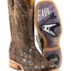 Tin Haul Men's Patchwork Vamp Western Boots - Broad Square Toe