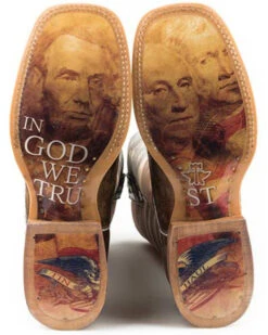 Tin Haul Men's Land Of The Free Western Boots - Broad Square Toe