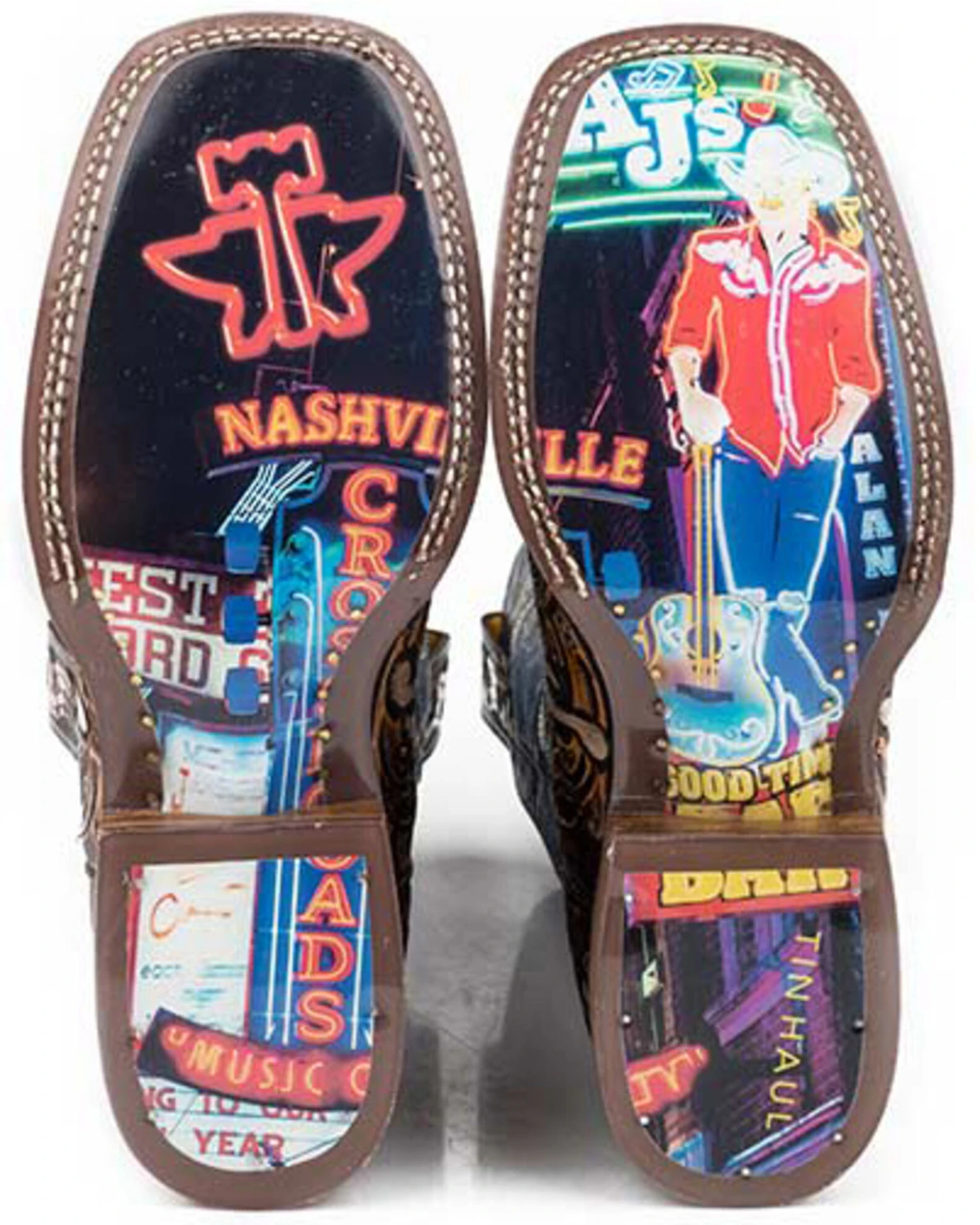 Tin Haul Men's Country Sound Western Boots - Broad Square Toe - Image 2