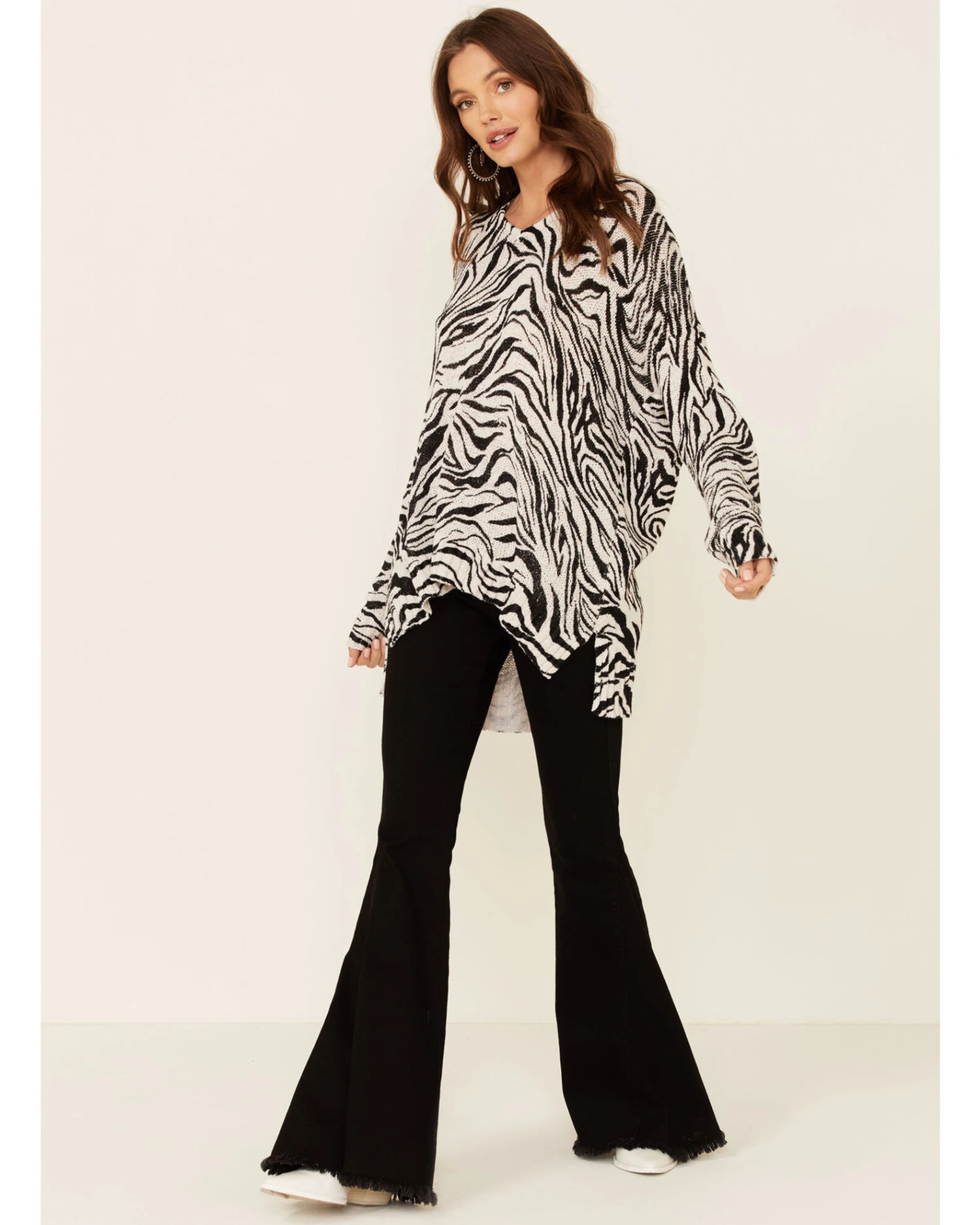 Show Me Your Mumu Women's Zebra Print Hug Me Pullover Sweater - Image 4