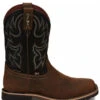 Justin Men's Fireman Black Western Boots - Square Toe