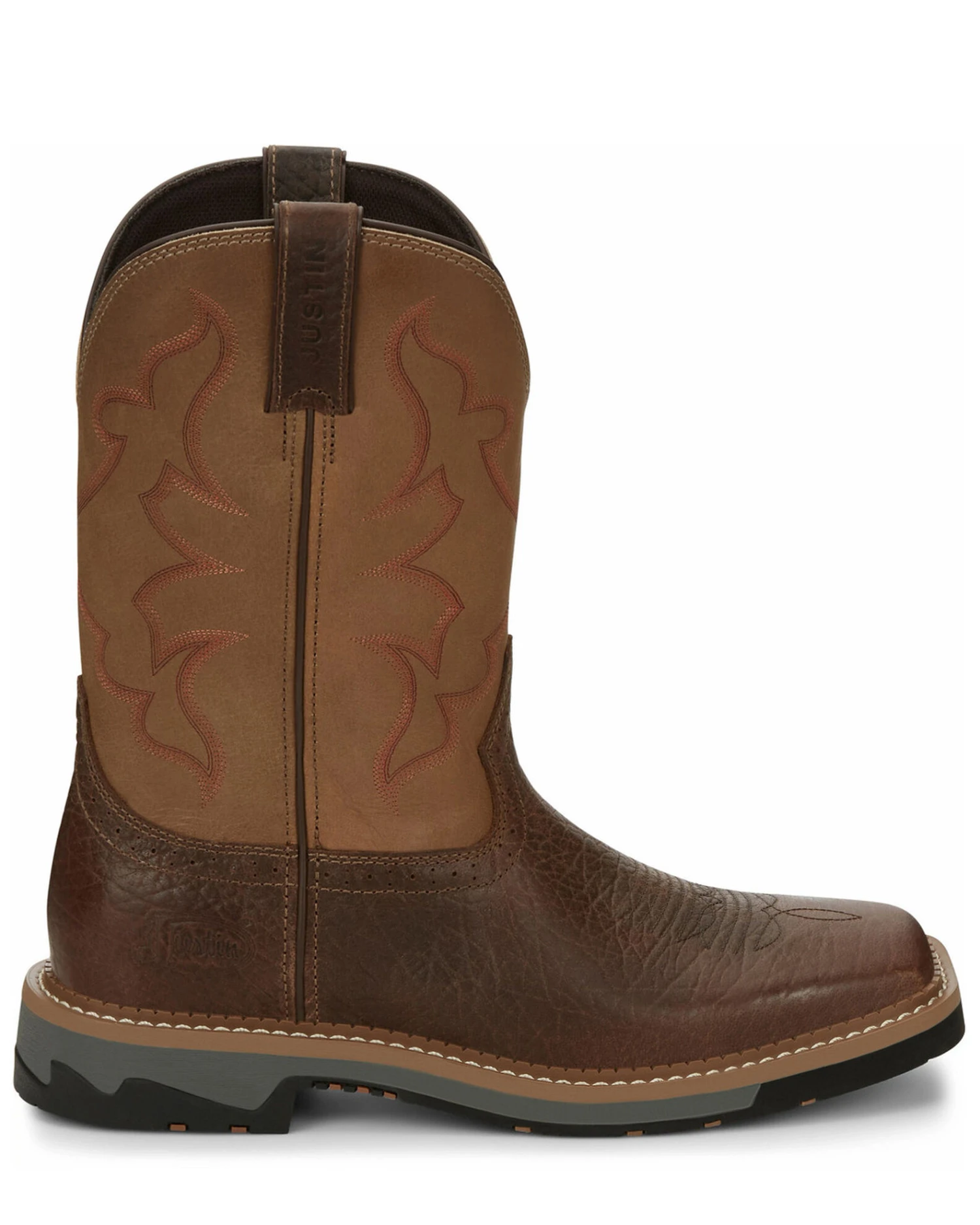 Justin Men's Carbide Western Work Boots - Soft Toe - Image 6