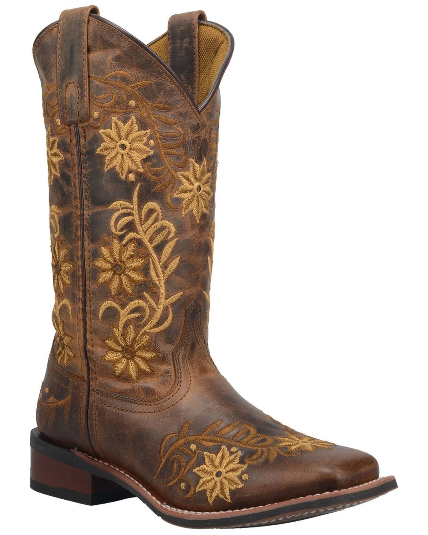 Laredo Women's Secret Garden Western Performance Boots - Broad Square Toe - Image 2