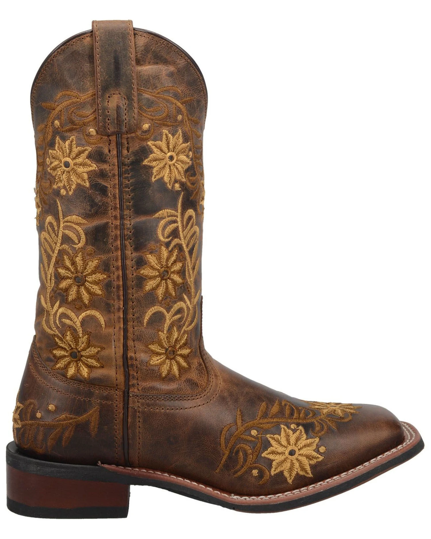 Laredo Women's Secret Garden Western Performance Boots - Broad Square Toe - Image 6