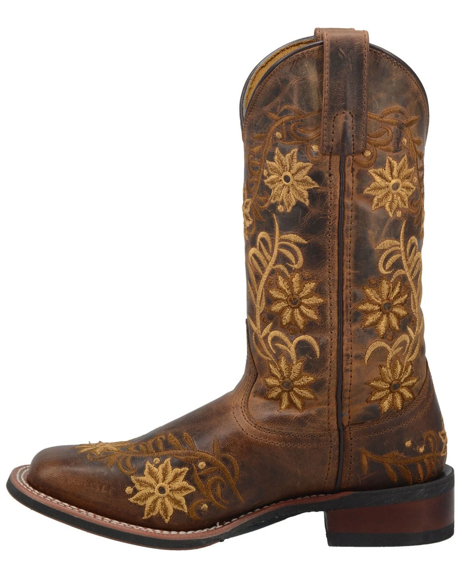 Laredo Women's Secret Garden Western Performance Boots - Broad Square Toe - Image 5