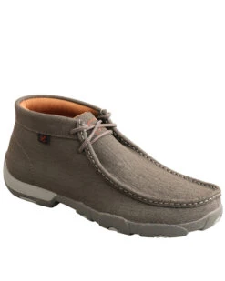 Twisted X Men's Gray Chukka Driving Shoes - Moc Toe