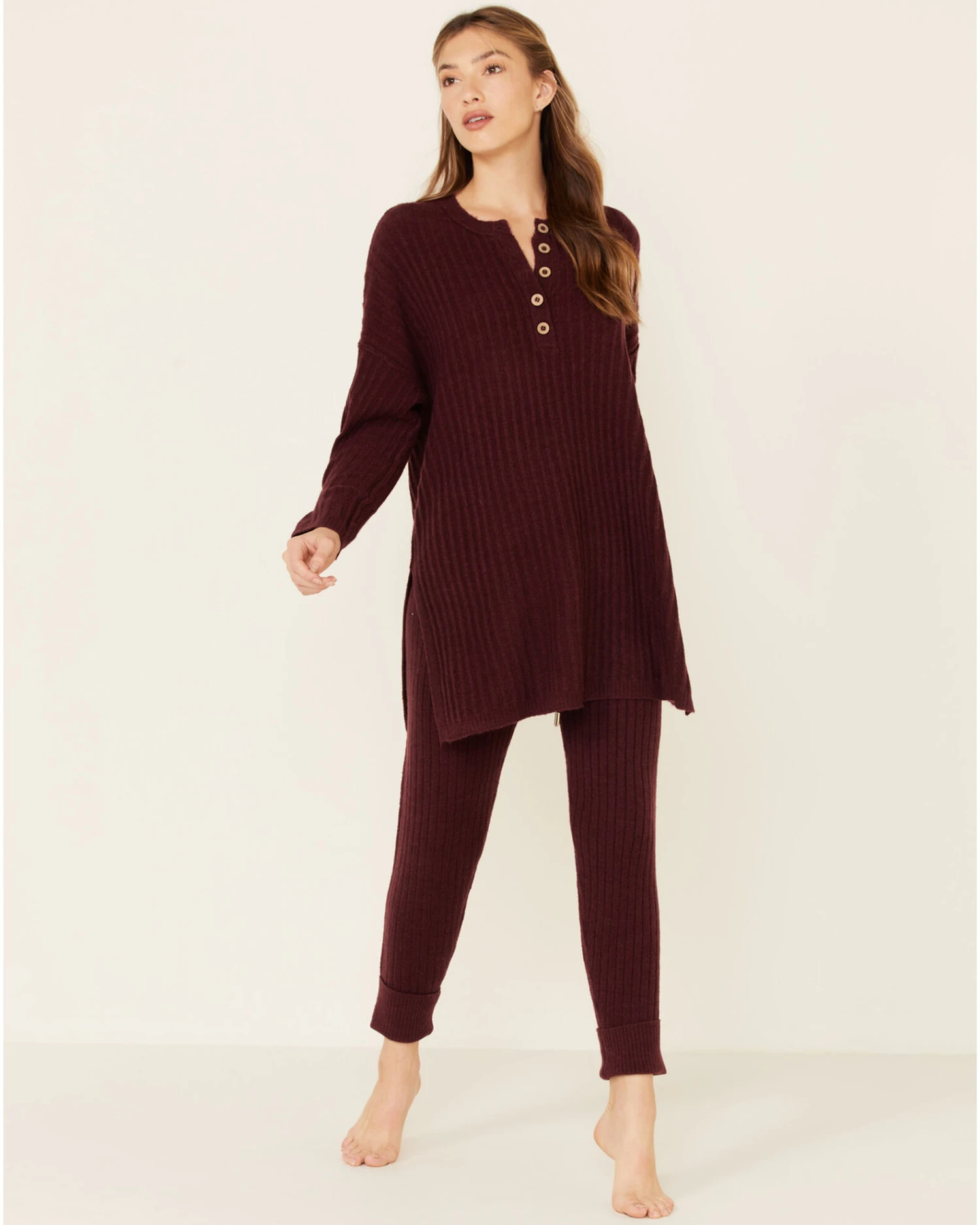 Free People Women's Around The Clock Henley Top - Image 3