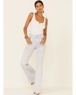 Lee Women's Acid Wash High Rise Flare Jeans