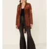 Double D Ranch Women's Viva Maria Fringe Suede Jacket