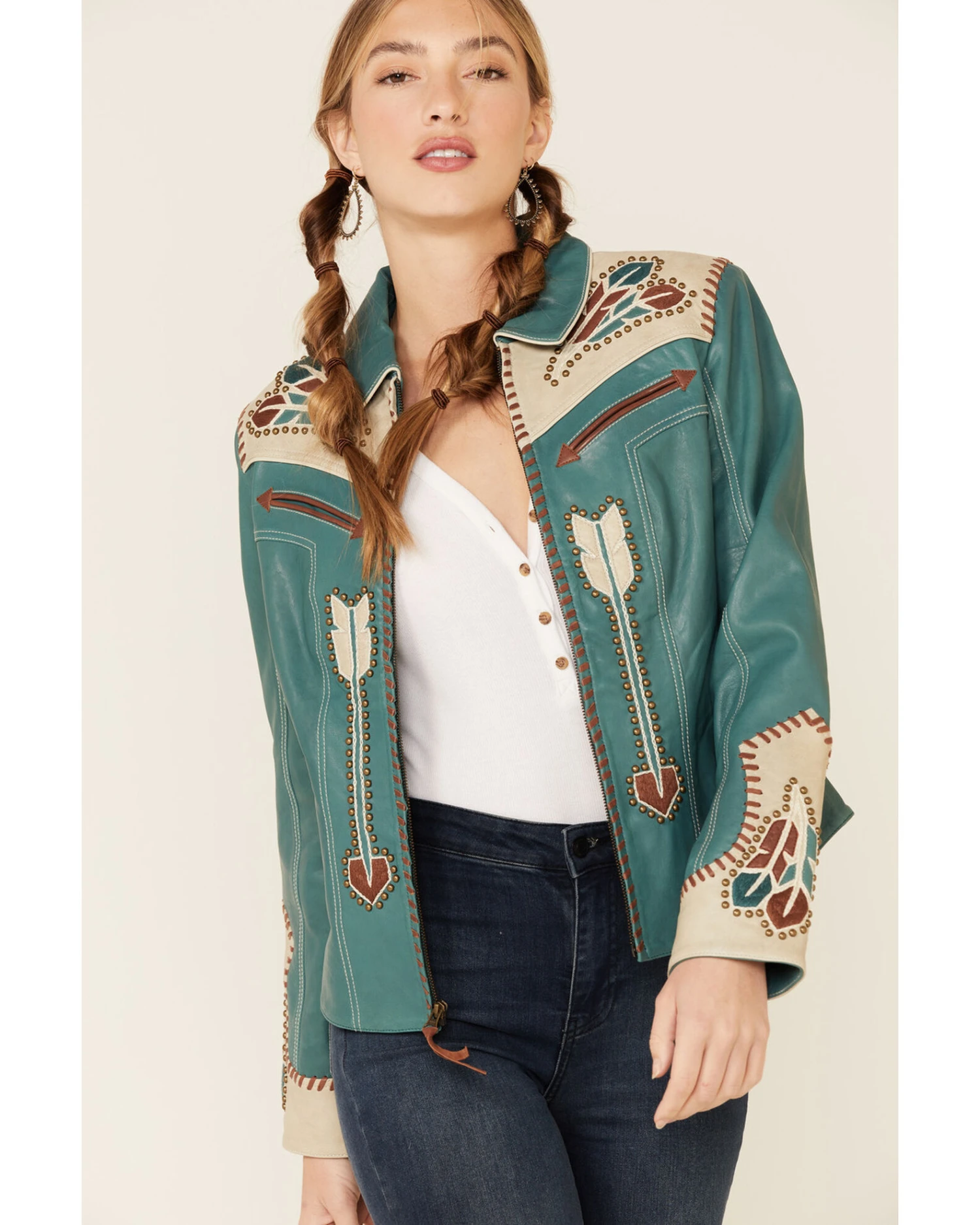 Double D Ranch Women's Let's Smoke The Peace Jacket - Image 5