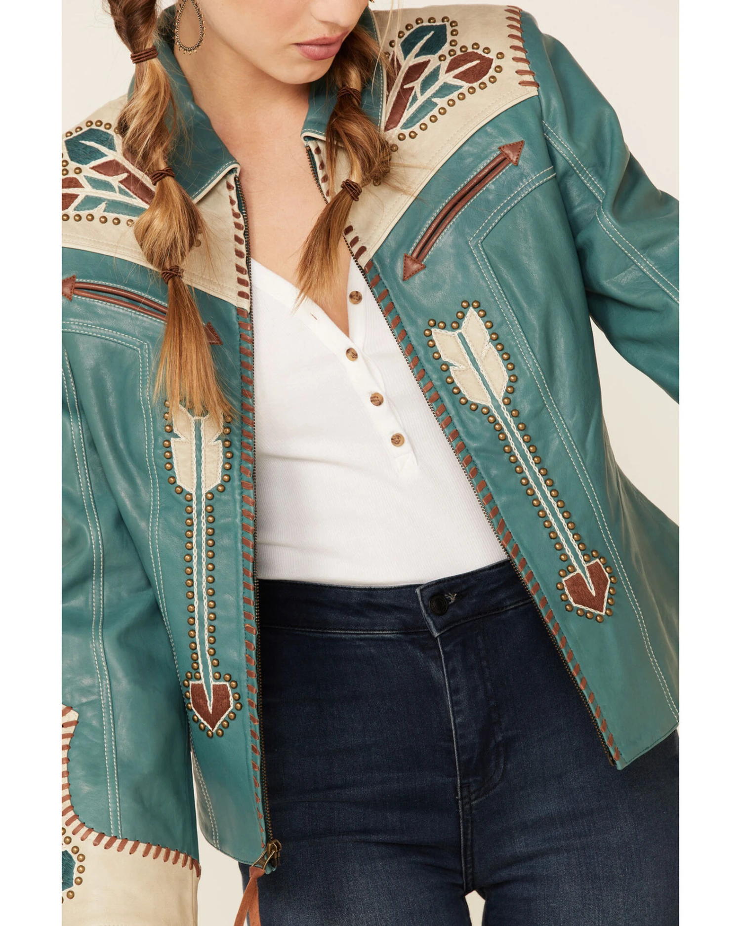Double D Ranch Women's Let's Smoke The Peace Jacket - Image 3