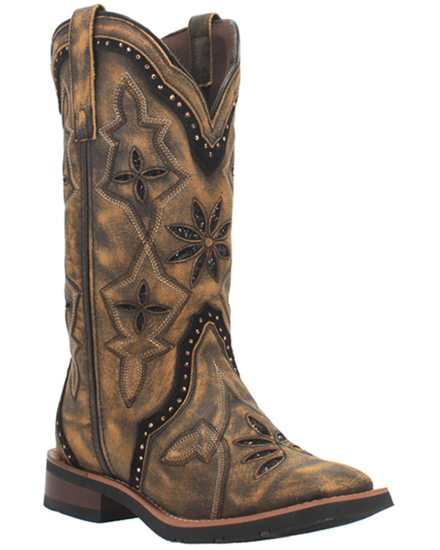 Laredo Women's Bouquet Western Performance Boots - Broad Square Toe - Image 3