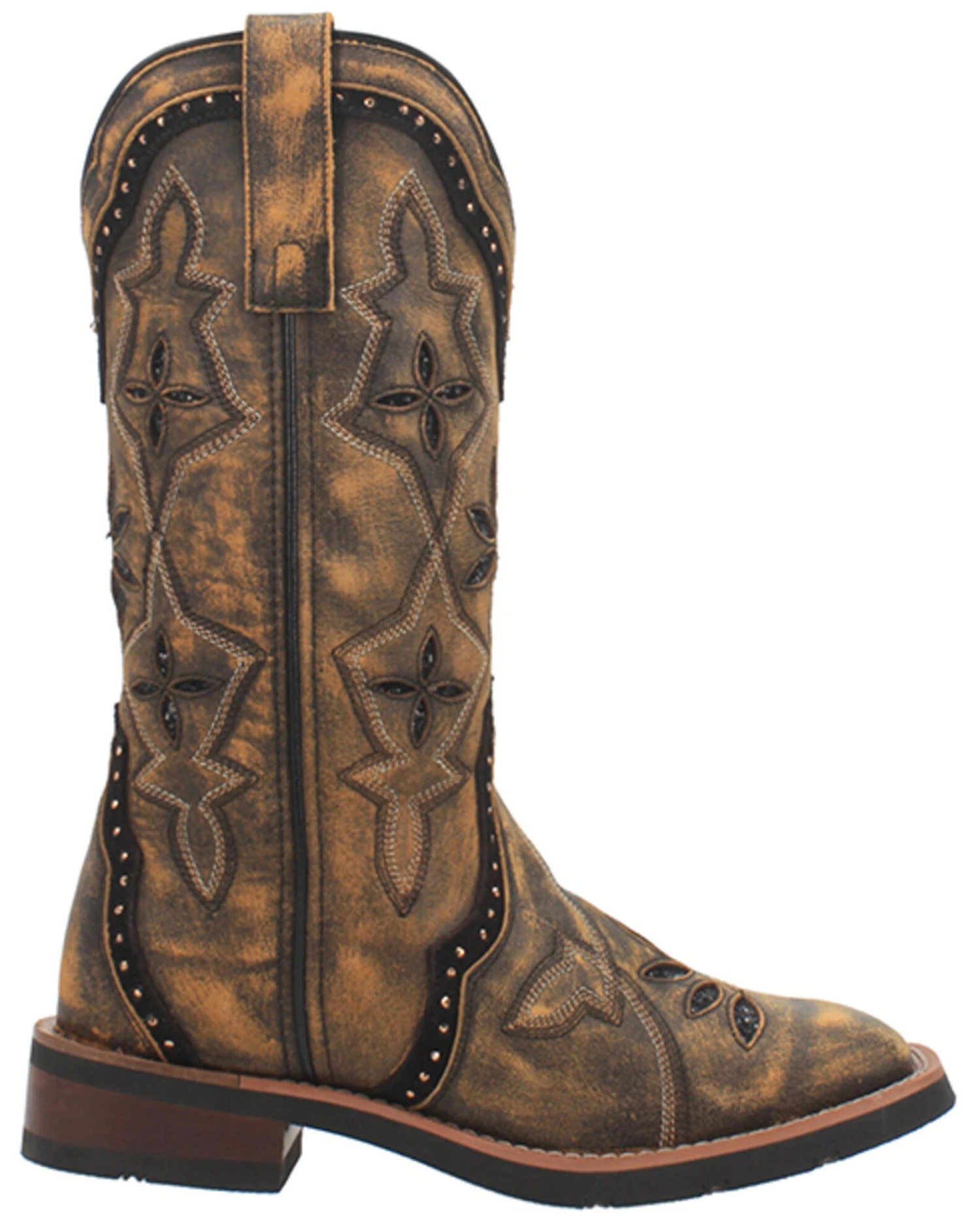 Laredo Women's Bouquet Western Performance Boots - Broad Square Toe - Image 5