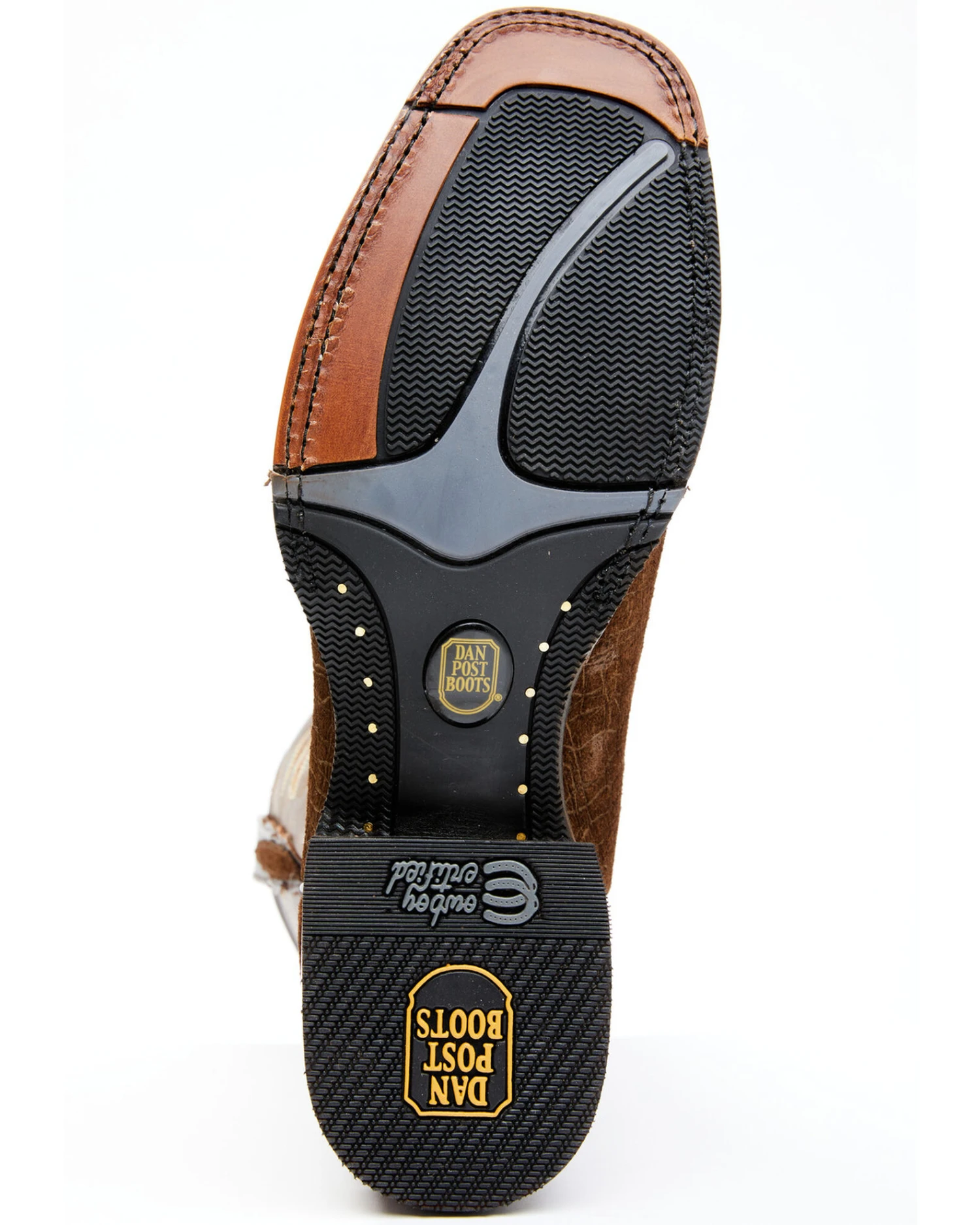 Dan Post Men's Hippo Print Western Performance Boots - Broad Square Toe - Image 4