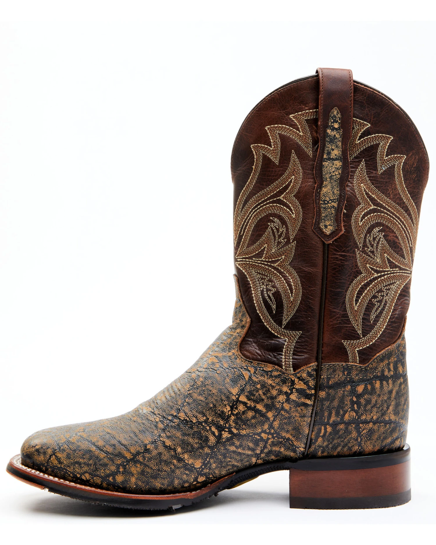 Dan Post Men's Elephant Print Western Performance Boots - Broad Square Toe