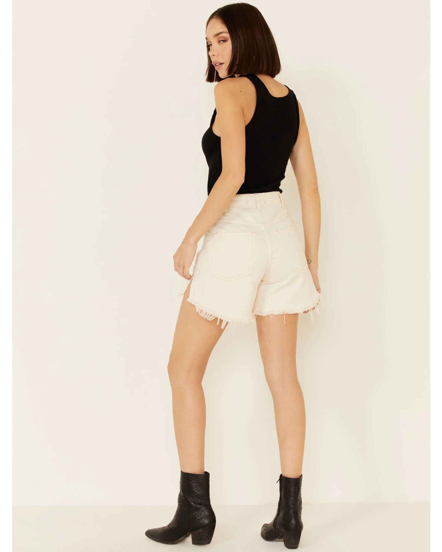 Free People Women's Baggy Tomboy Shorts - Image 3
