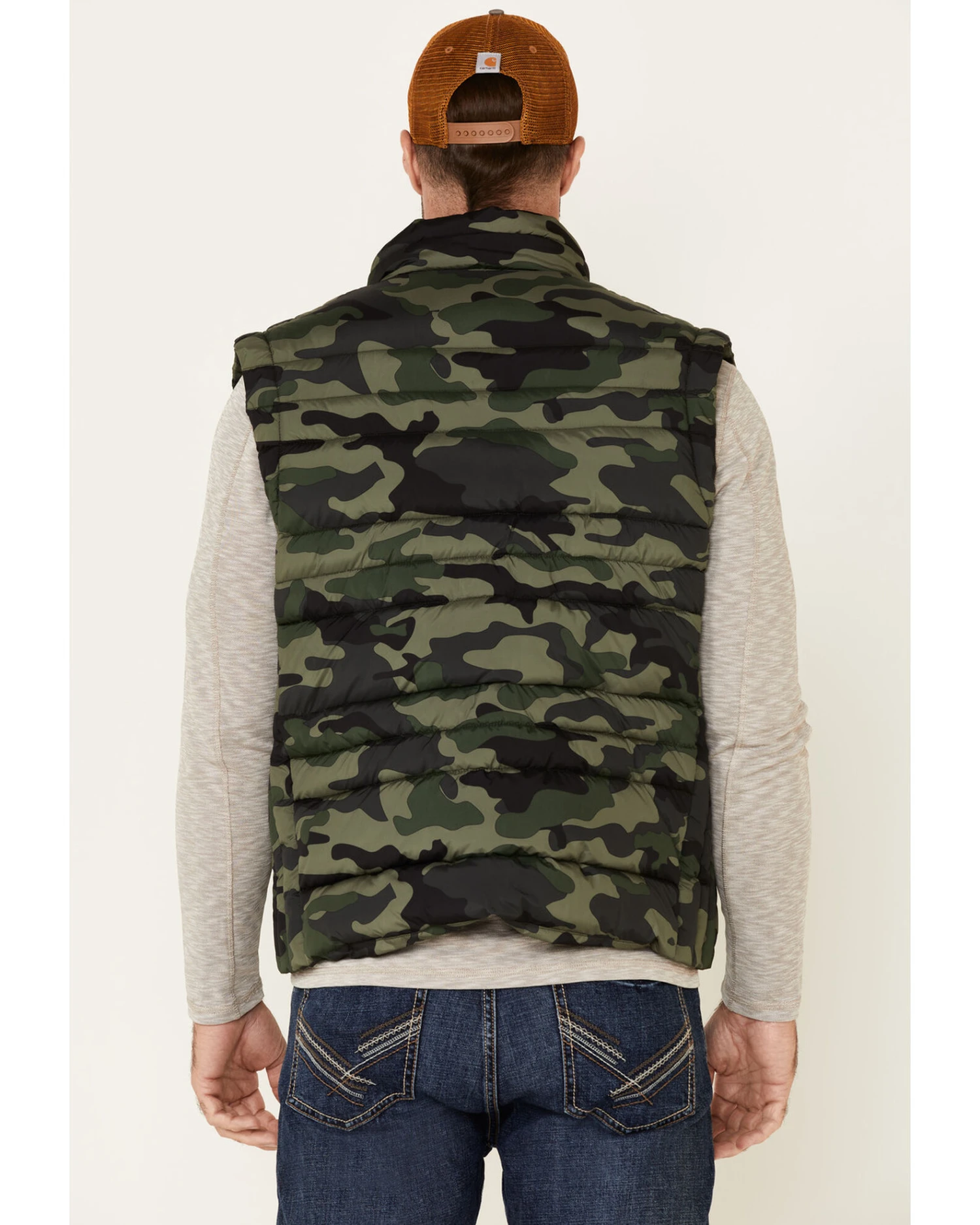 Flag & Anthem Men's Green Erieville Camo Print Puffer Vest