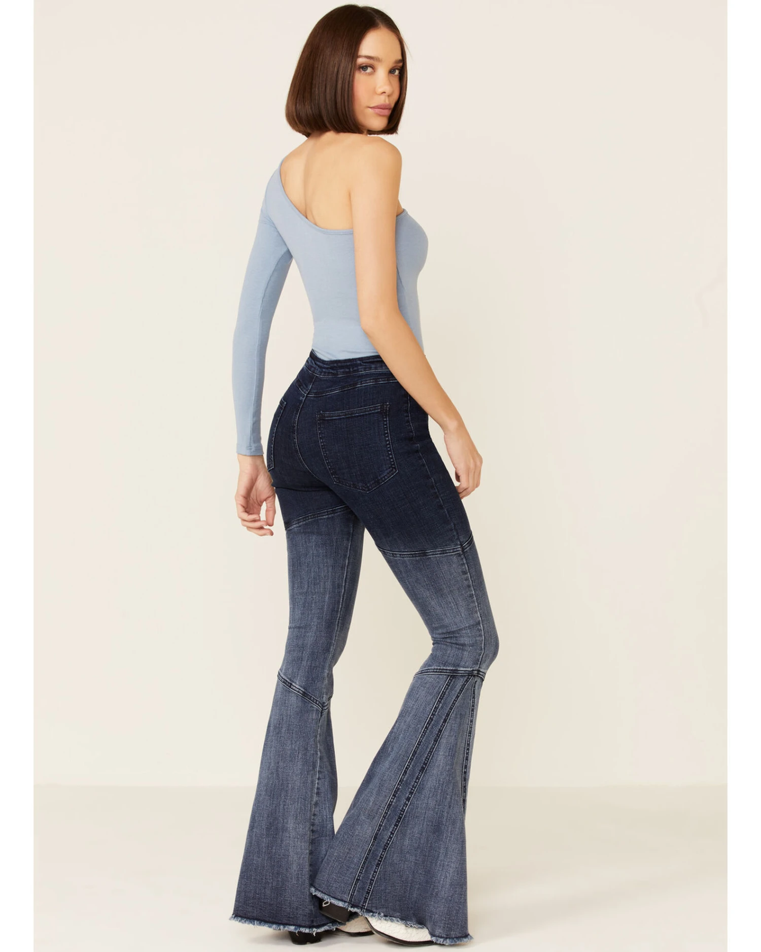 Saints & Hearts Women's Ombre Seamed Flare Jeans