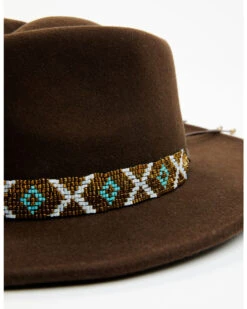 Nikki Beach Women's Big Sky Wool Felt Western Hat