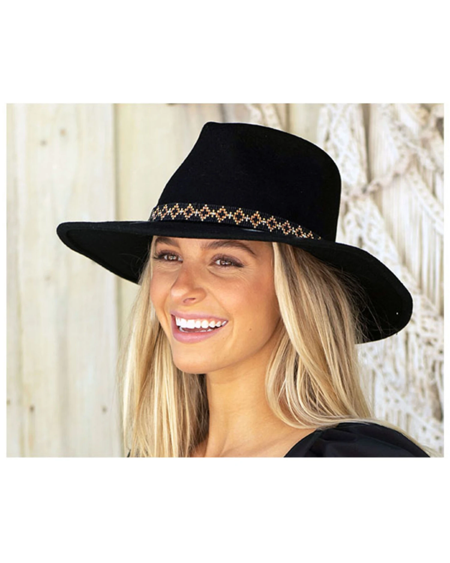 Nikki Beach Women's Electra Wool Felt Western Hat