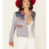 Double D Ranch Women's Multi Print Chick Fiddle Button-Front Jacket