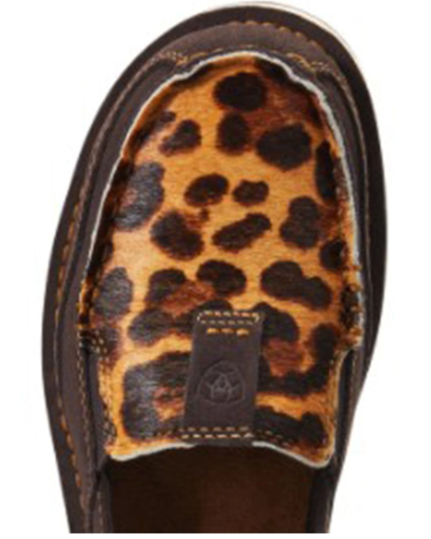 Ariat Women's Hair-On Leopard Print Cruiser Shoes - Moc Toe - Image 4