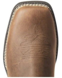 Ariat Women's Distressed Brown Anthem Shortie II H20 Full-Grain Western Boot - Square Toe